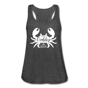 Crabby Flowy Tank Top - deep heather