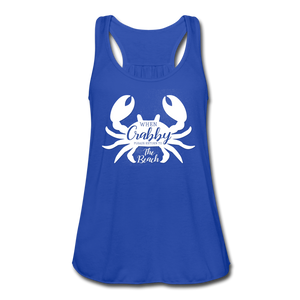 Crabby Flowy Tank Top - royal blue