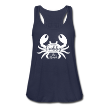 Load image into Gallery viewer, Crabby Flowy Tank Top - navy
