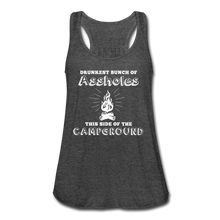 Load image into Gallery viewer, Drunkest Flowy Tank Top- Camping Around - deep heather
