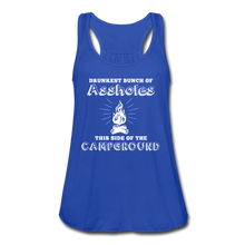 Load image into Gallery viewer, Drunkest Flowy Tank Top- Camping Around - royal blue
