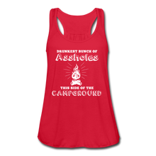 Load image into Gallery viewer, Drunkest Flowy Tank Top- Camping Around - red
