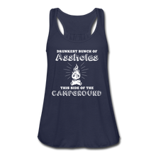 Load image into Gallery viewer, Drunkest Flowy Tank Top- Camping Around - navy
