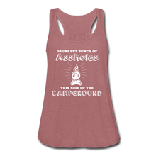 Load image into Gallery viewer, Drunkest Flowy Tank Top- Camping Around - mauve
