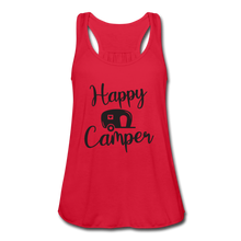 Load image into Gallery viewer, Happy Camper Flowy Tank Top- Camping Around - red
