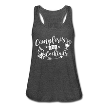 Load image into Gallery viewer, Campfires &amp; Cocktails Flowy Tank Top - deep heather
