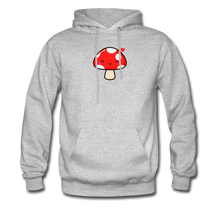 Load image into Gallery viewer, Cute Mushroom Hoodie-Just For Fun - heather gray
