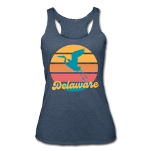 Load image into Gallery viewer, Women’s Tri-Blend Racerback Tank- Canalside Inn Collection - heather navy

