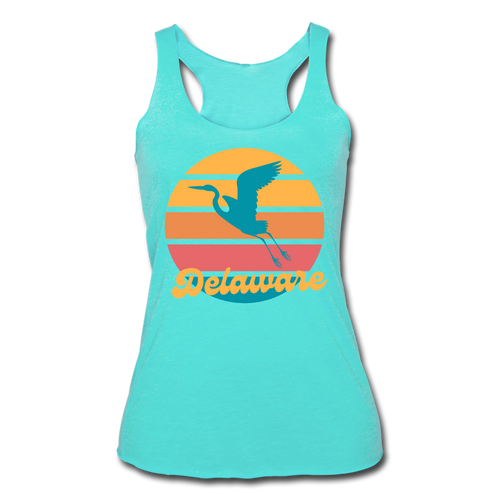 Women’s Tri-Blend Racerback Tank- Canalside Inn Collection - turquoise