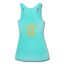 Load image into Gallery viewer, Women’s Tri-Blend Racerback Tank- Canalside Inn Collection - turquoise
