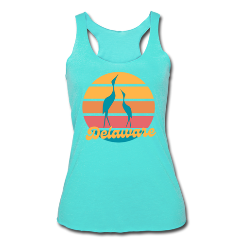 Women’s Tri-Blend Racerback Tank-Canalside Inn Collection - turquoise