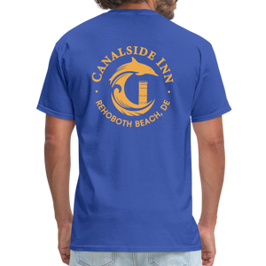 2 Herons Unisex Classic T-Shirt- Canalside Inn Collection - royal blue