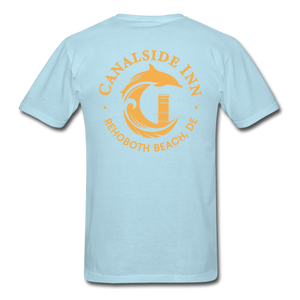 2 Herons Unisex Classic T-Shirt- Canalside Inn Collection - powder blue