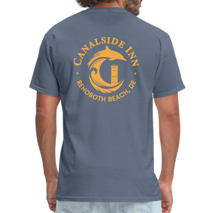 2 Herons Unisex Classic T-Shirt- Canalside Inn Collection - denim