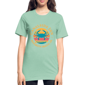 Crab Unisex Heather Prism T-Shirt - heather prism mint