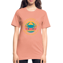 Load image into Gallery viewer, Crab Unisex Heather Prism T-Shirt - heather prism sunset
