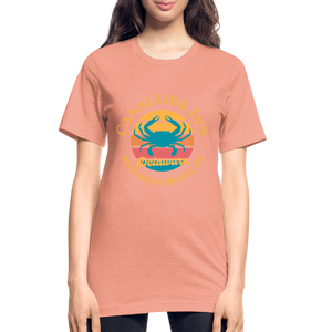 Crab Unisex Heather Prism T-Shirt - heather prism sunset